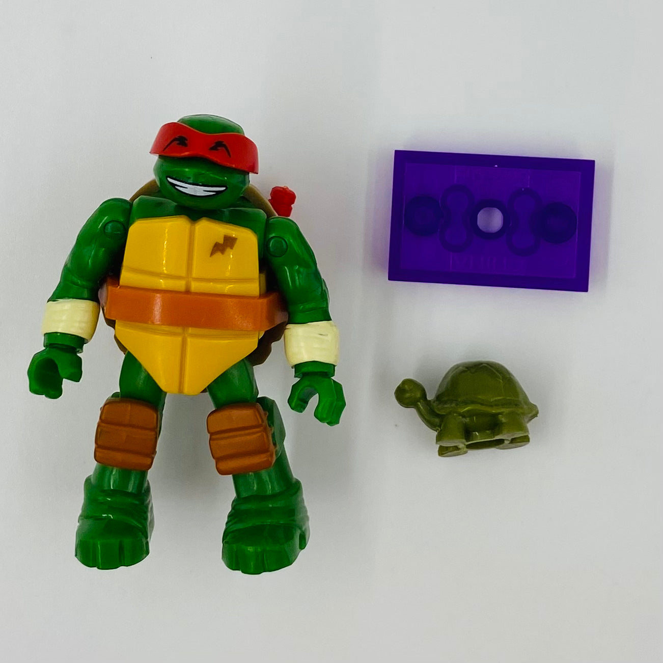 Mega Bloks Teenage Mutant Ninja Turtles series 2 Raphael with Spike loose 2” micro action figure (2015) Mattel