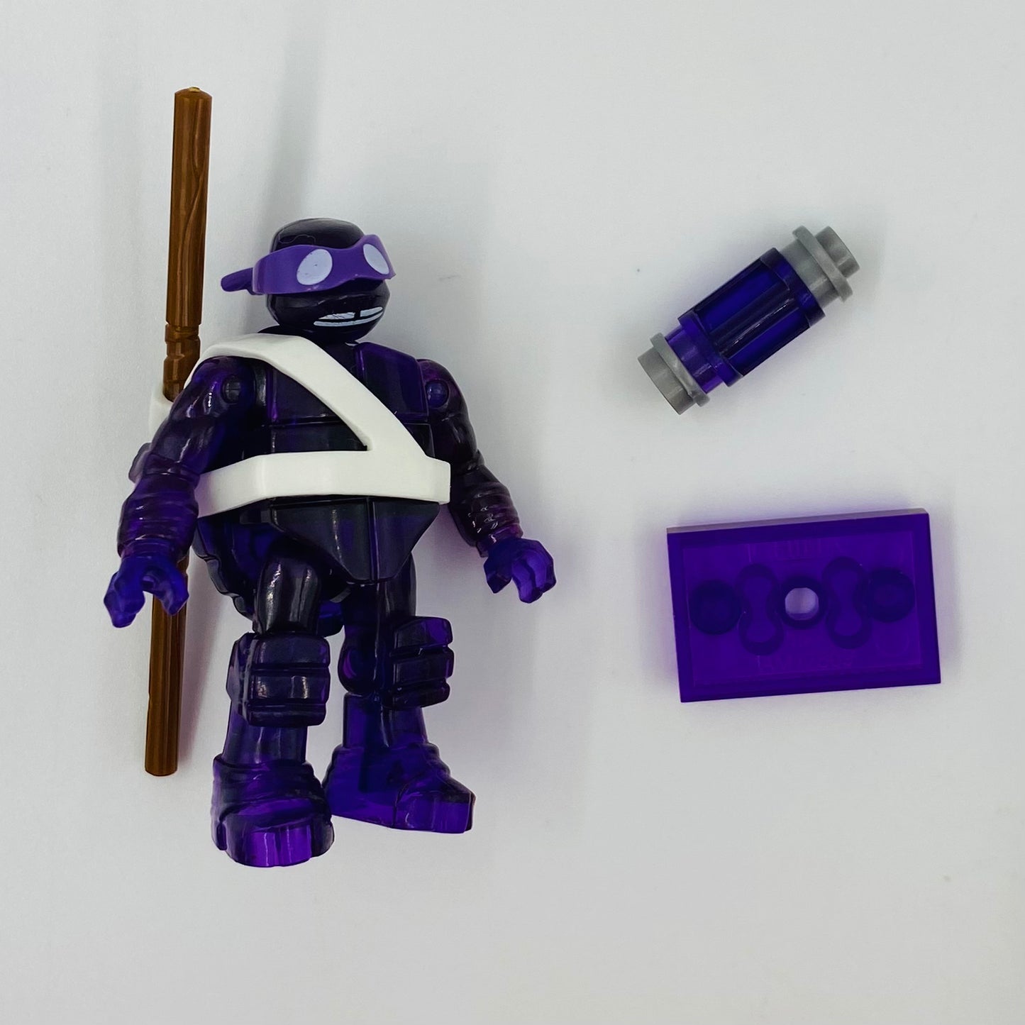 Mega Bloks Teenage Mutant Ninja Turtles series 2 Donatello loose 2” micro action figure (2015) Mattel