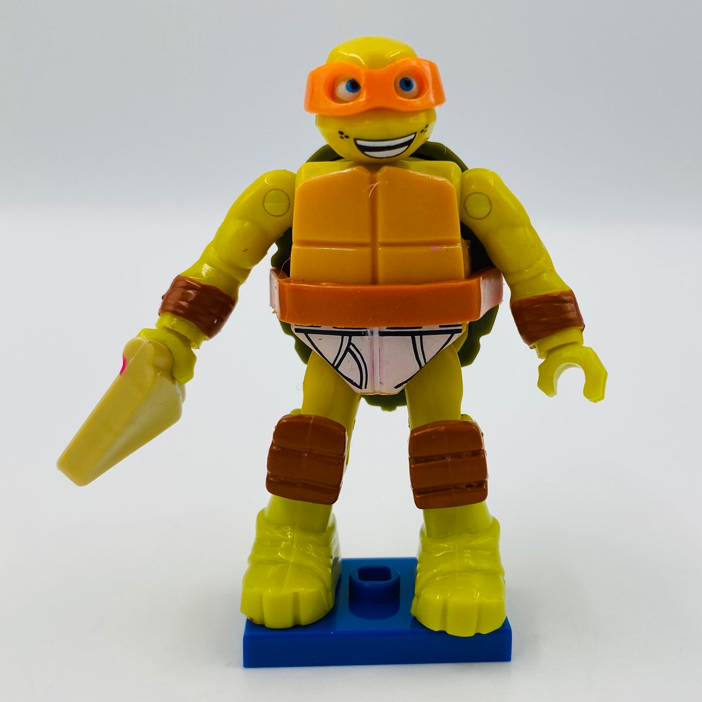 Mega Bloks Teenage Mutant Ninja Turtles series 3 Michelangelo loose 2” micro action figure (2015) Mattel