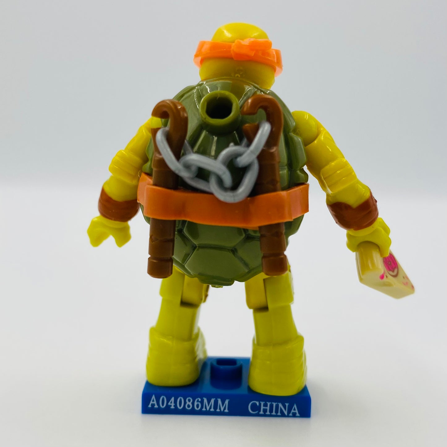 Mega Bloks Teenage Mutant Ninja Turtles series 3 Michelangelo loose 2” micro action figure (2015) Mattel