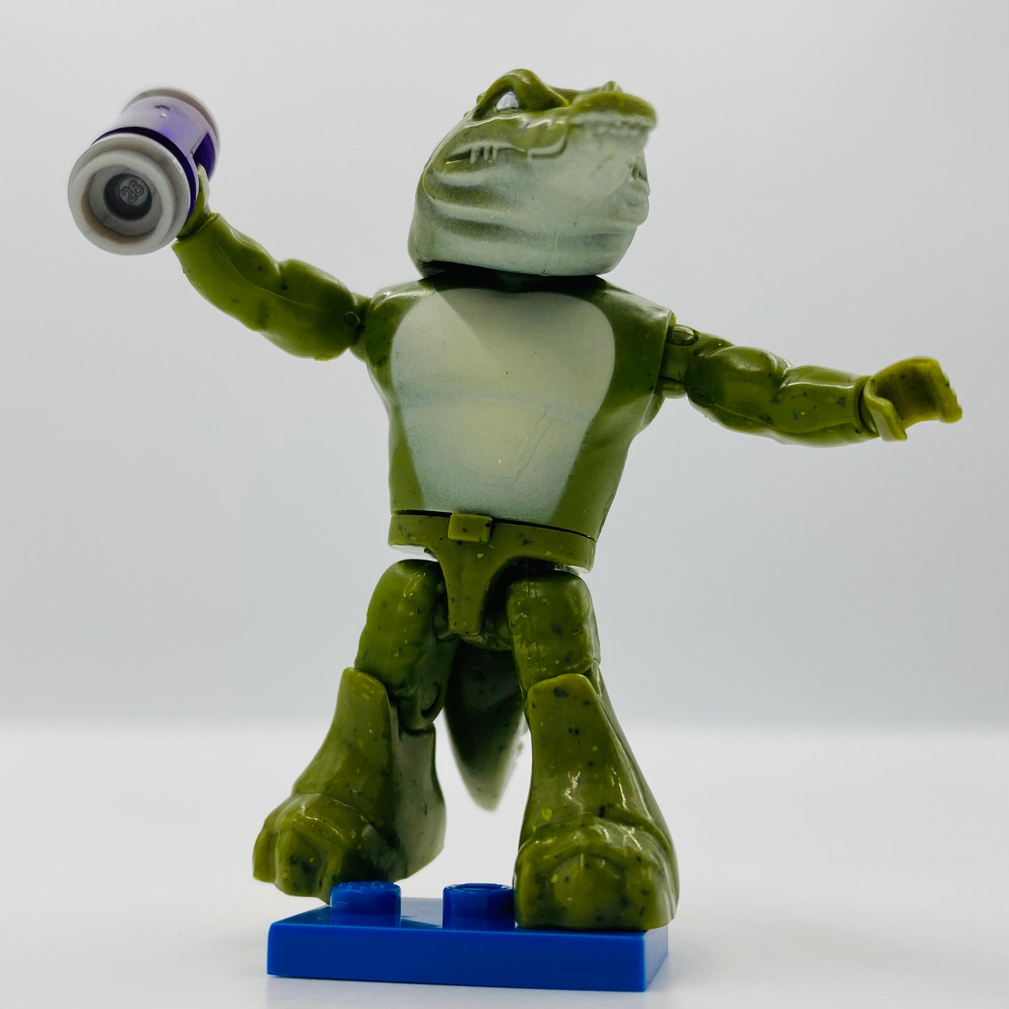 Mega Bloks Teenage Mutant Ninja Turtles series 3 Leatherhead loose 2” micro action figure (2015) Mattel