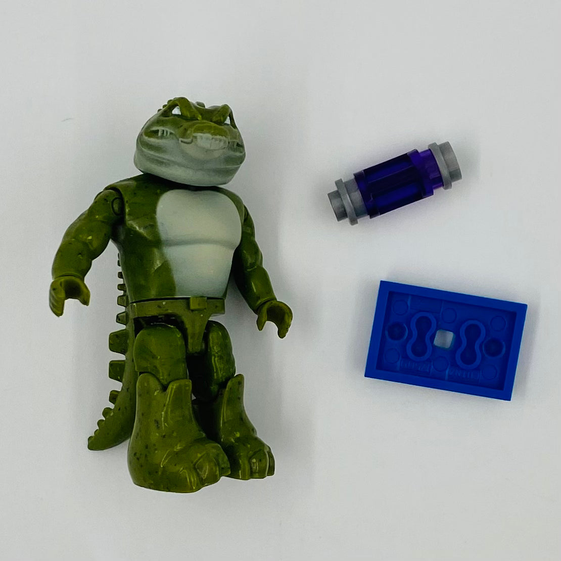 Mega Bloks Teenage Mutant Ninja Turtles series 3 Leatherhead loose 2” micro action figure (2015) Mattel