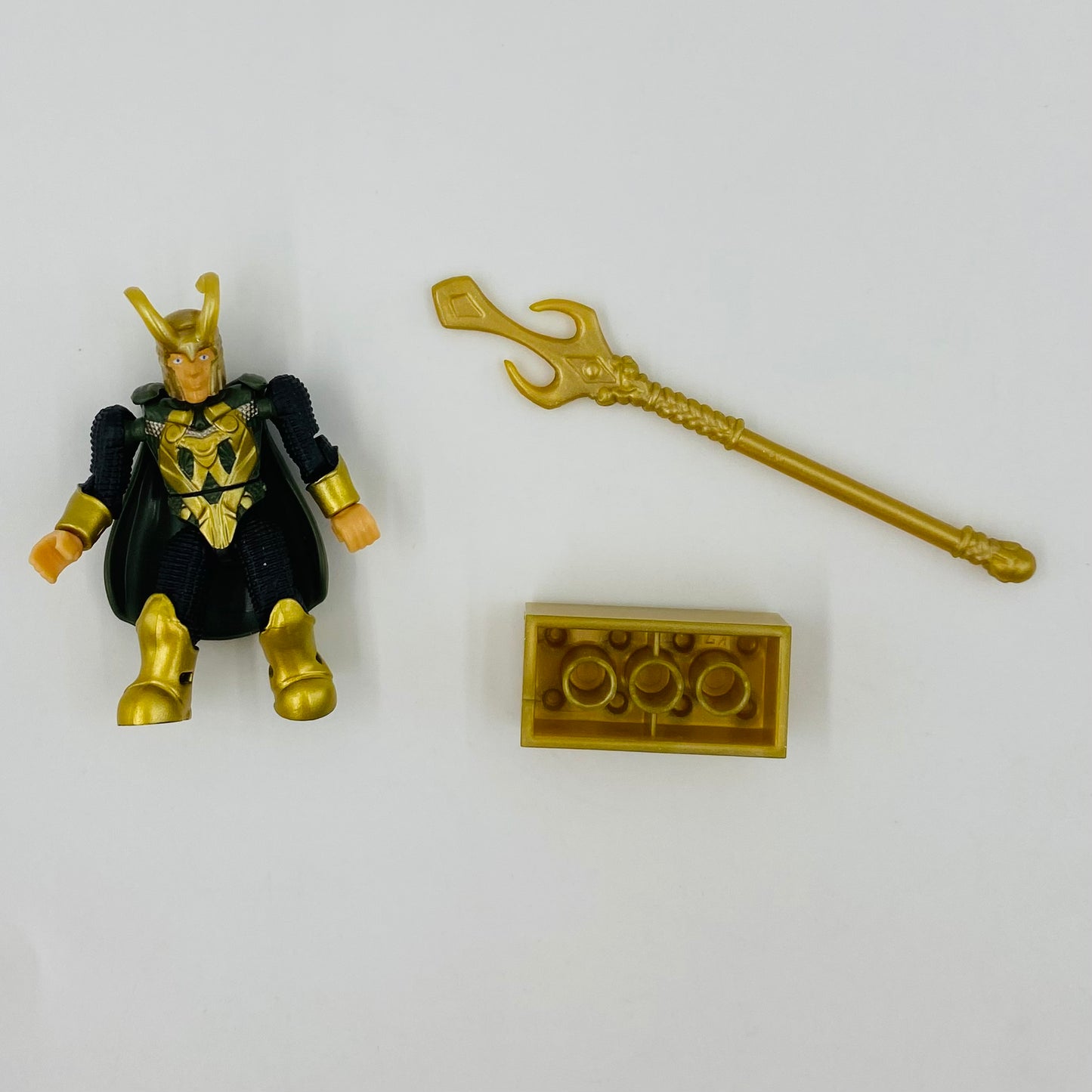 Mega Bloks Marvel series 2 Loki loose 2” micro action figure (2012) MEGA Brands