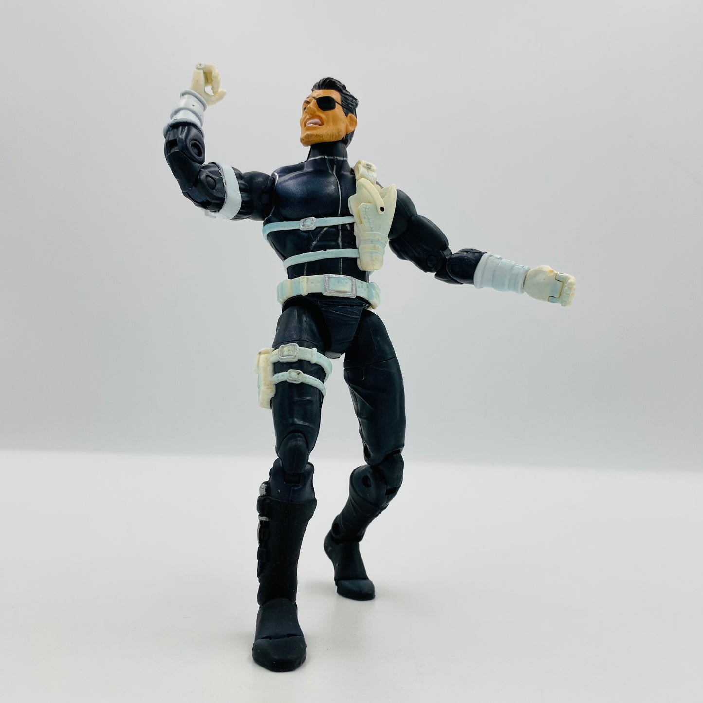 Marvel Legends Series 5 Nick Fury loose 6” action figure (2003) Toy Biz