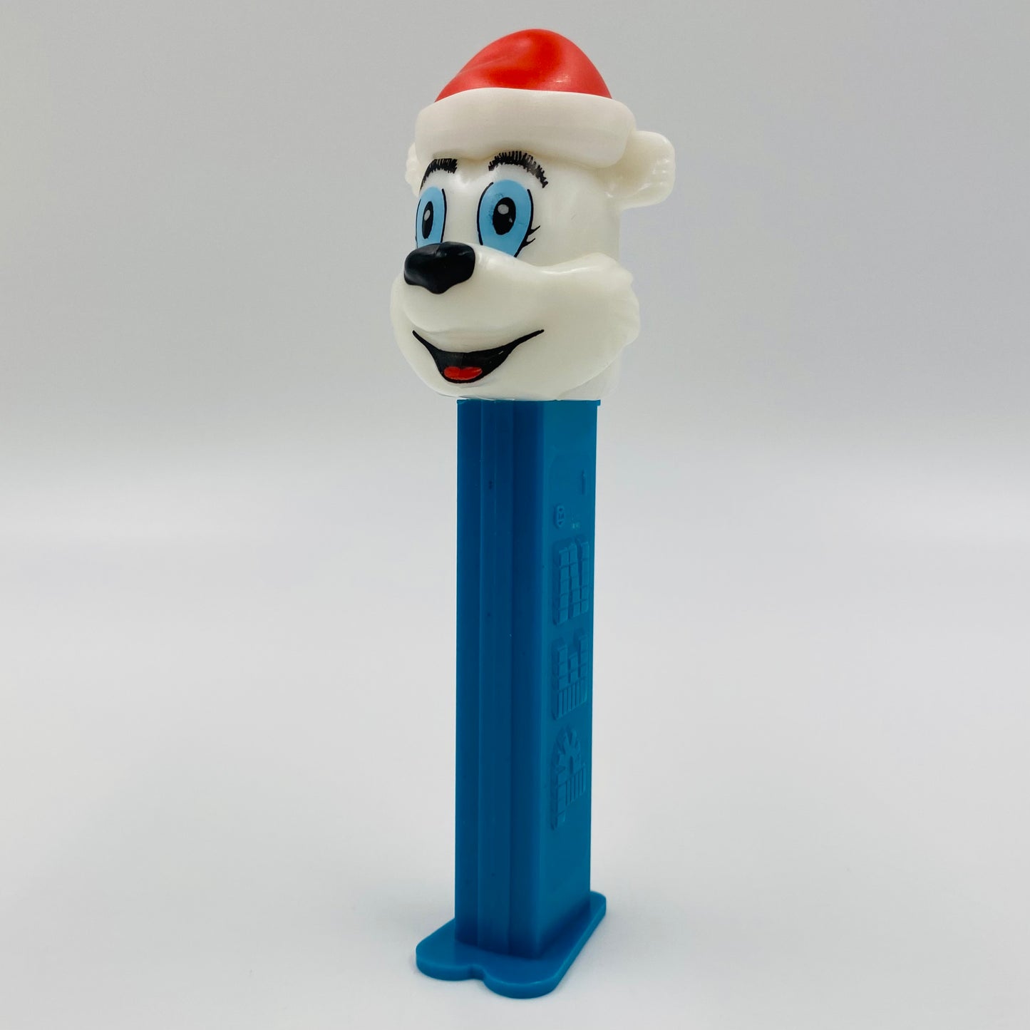 Christmas Winter Polar Bear with Santa hat PEZ dispenser (2002) loose 4.9 Hungary