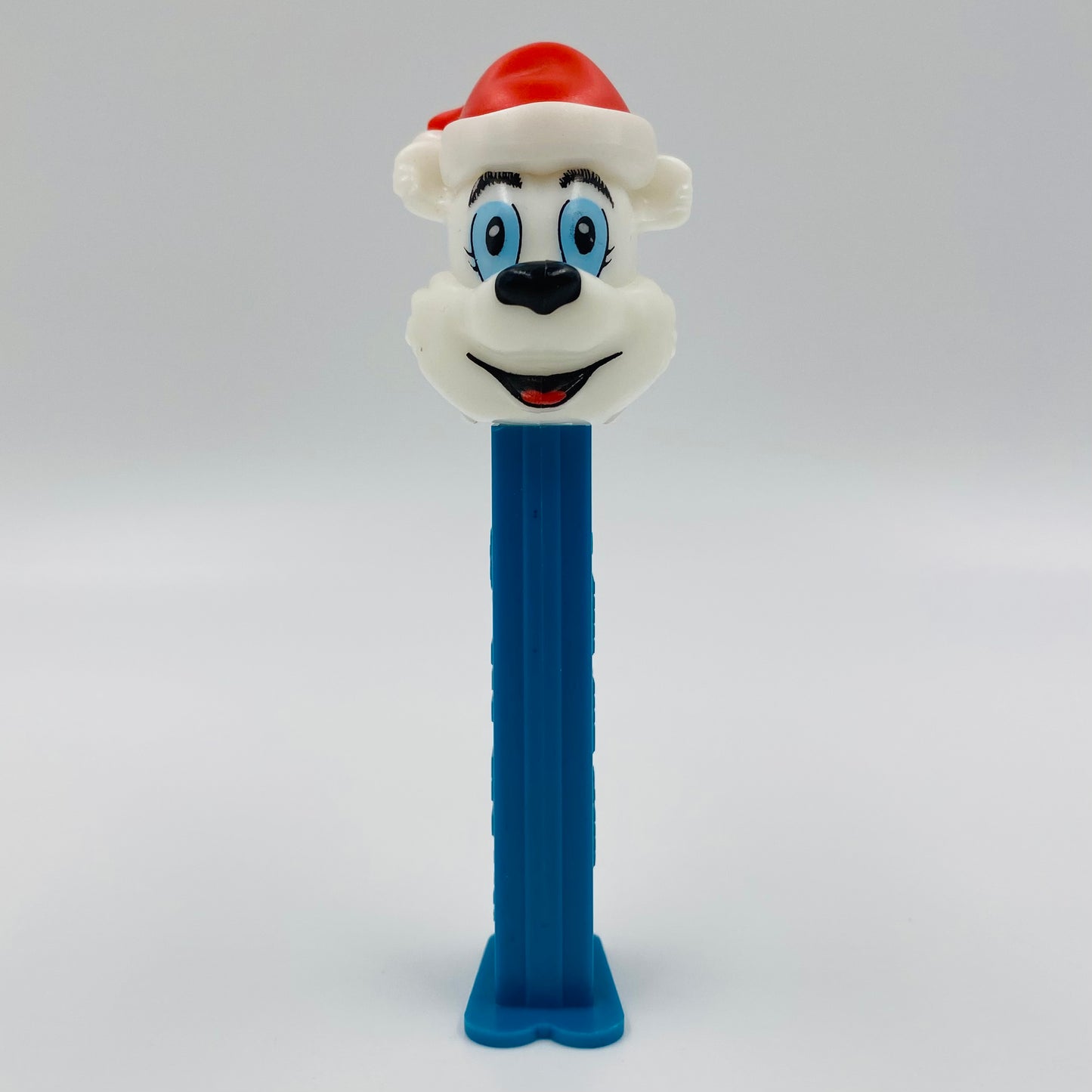 Christmas Winter Polar Bear with Santa hat PEZ dispenser (2002) loose 4.9 Hungary