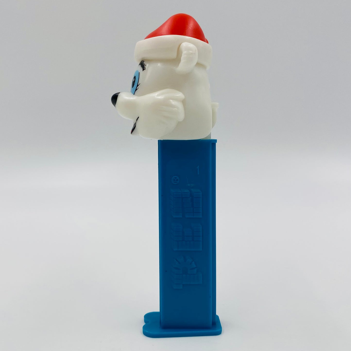 Christmas Winter Polar Bear with Santa hat PEZ dispenser (2002) loose 4.9 Hungary