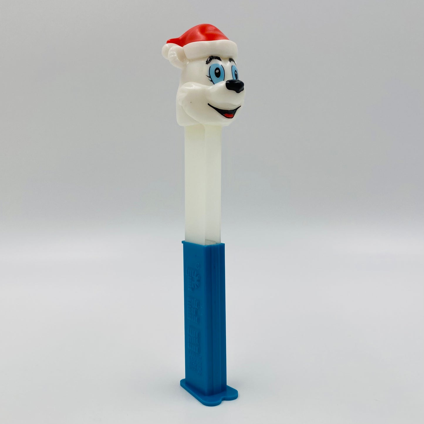 Christmas Winter Polar Bear with Santa hat PEZ dispenser (2002) loose 4.9 Hungary