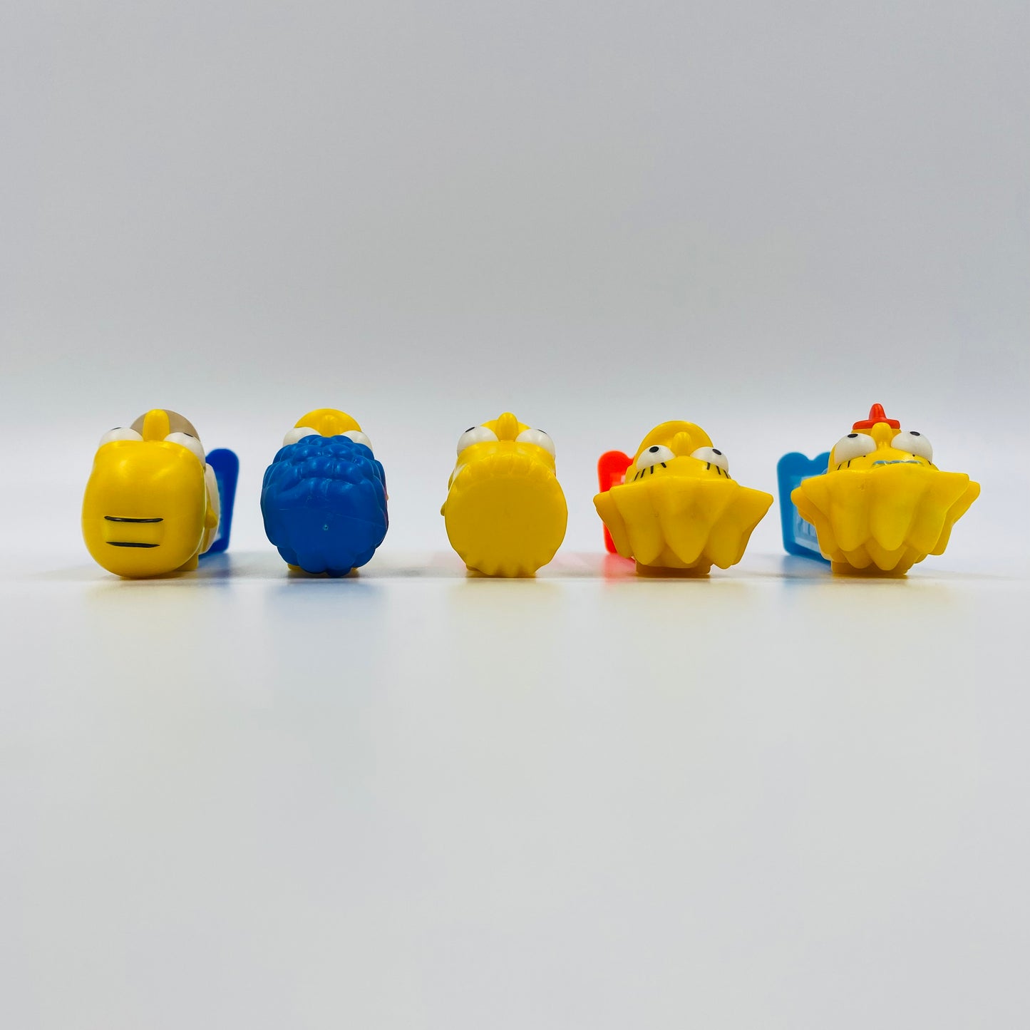 Simpsons complete set of 5 PEZ dispensers (2000) loose