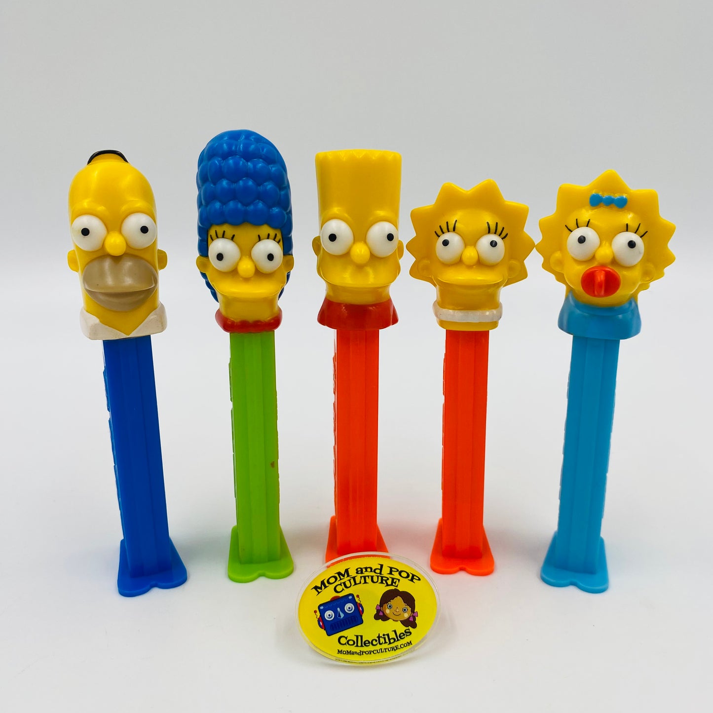 Simpsons complete set of 5 PEZ dispensers (2000) loose