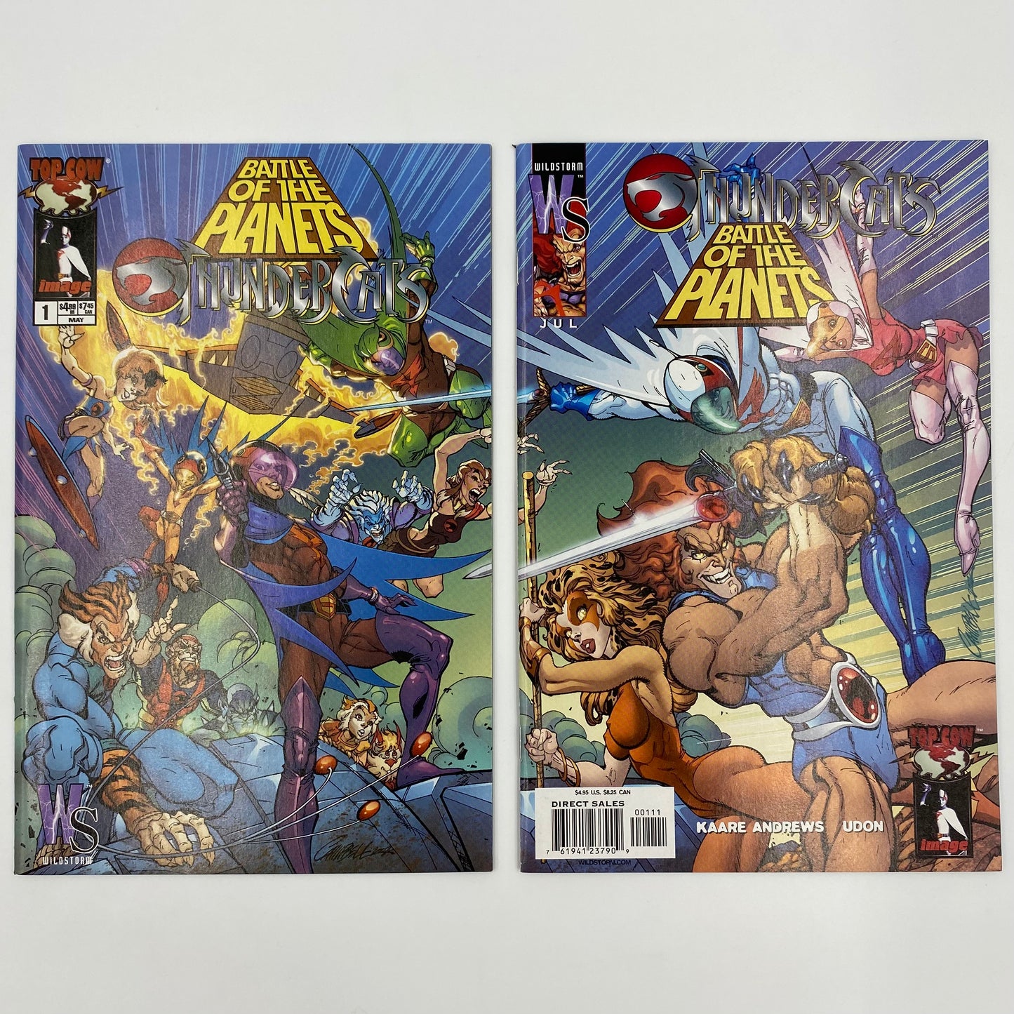 Thundercats/Battle of the Planets #1A (2003) DC/Wildstorm & Battle of the Planets/Thundercats #1B (2003) Image/Top Cow