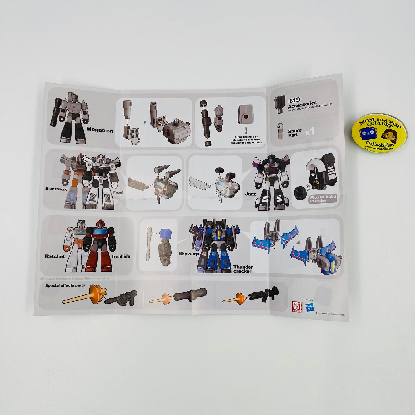Transformers Galaxy Version 01 Megatron loose 4” action figure (2025) Blokees