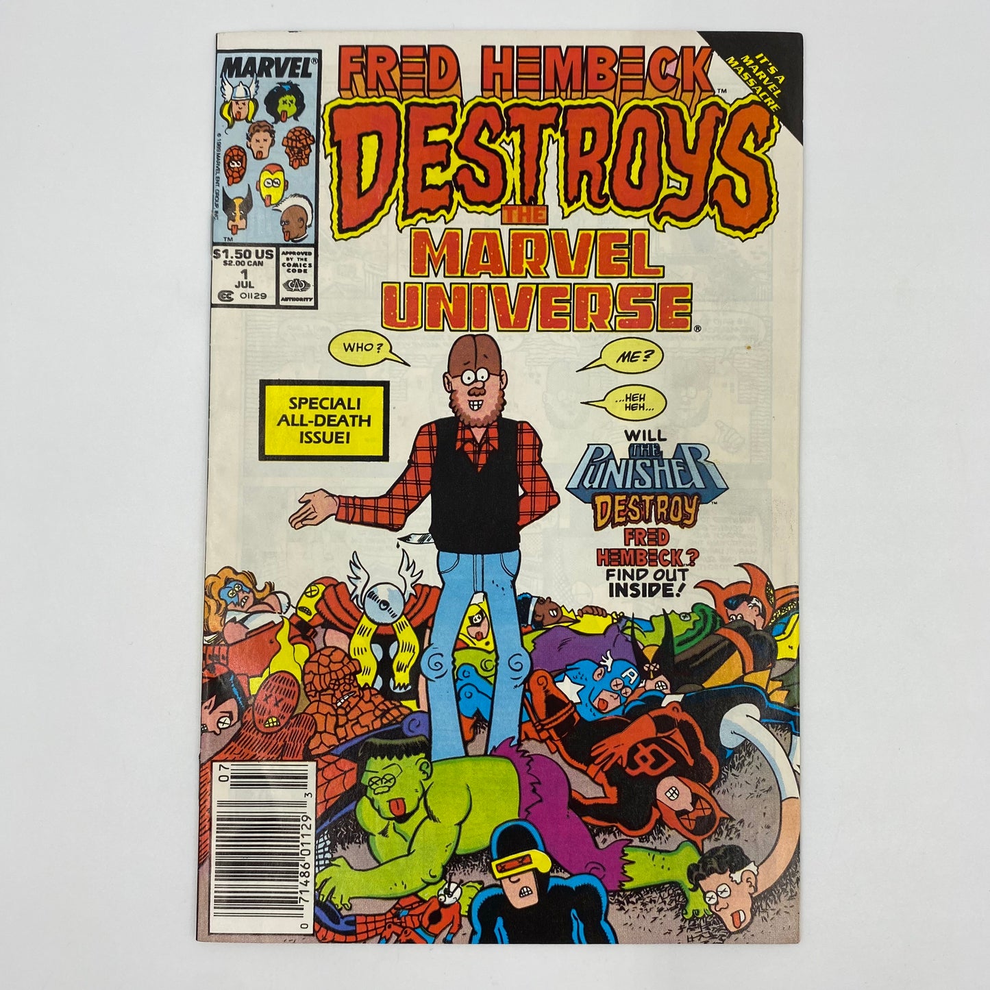 Marvel Universe Take Down FUN PACK: Fred Hembeck Destroys the Marvel Universe (1989) Sergio Aragones Massacres Marvel (1996) Marvel