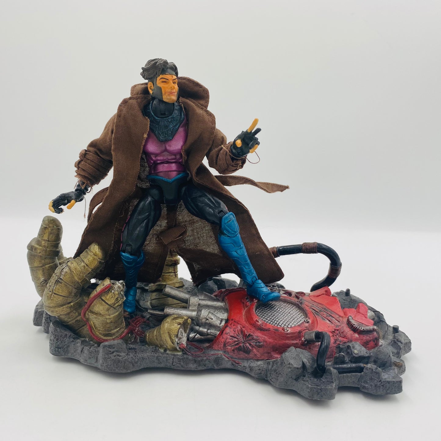 Marvel Legends Series 4 Gambit loose 6” action figure (2003) Toy Biz