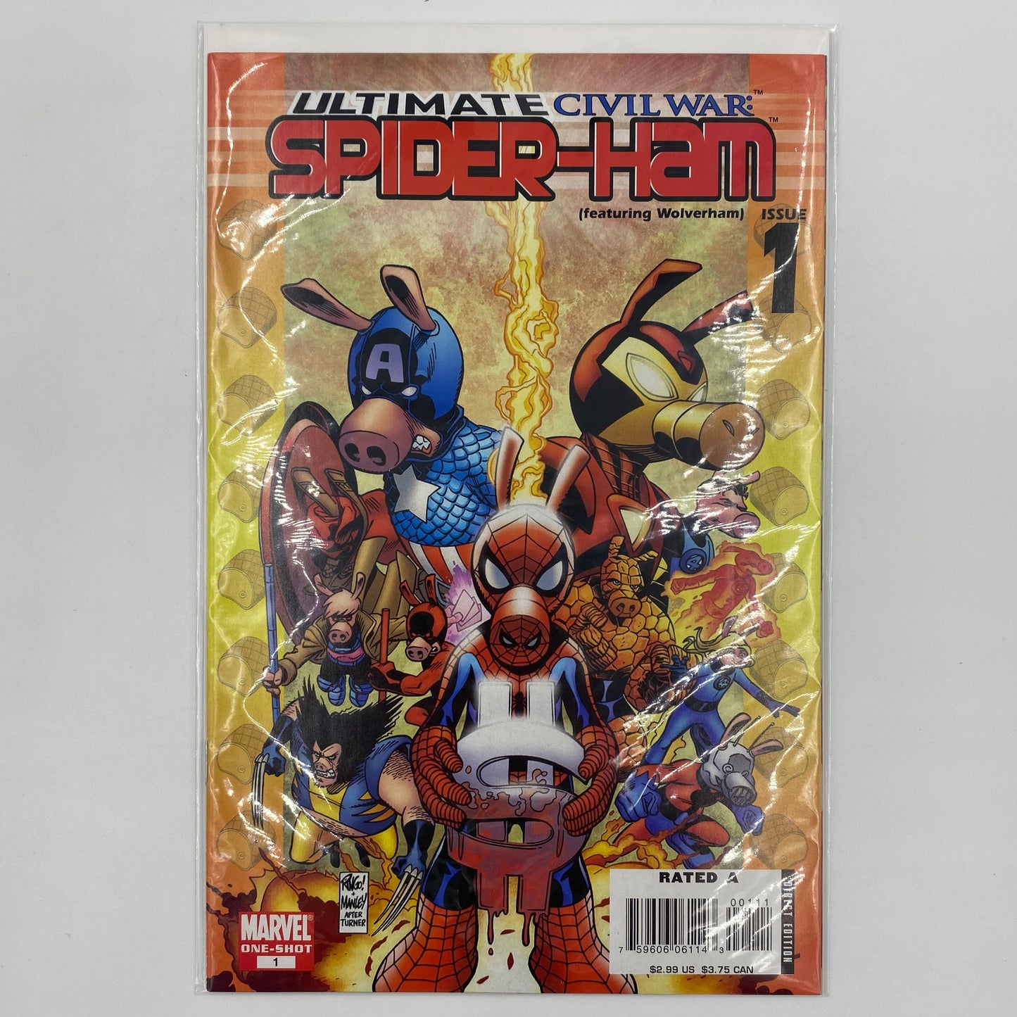 Ultimate Civil War Spider-Ham #1 (2007) Marvel