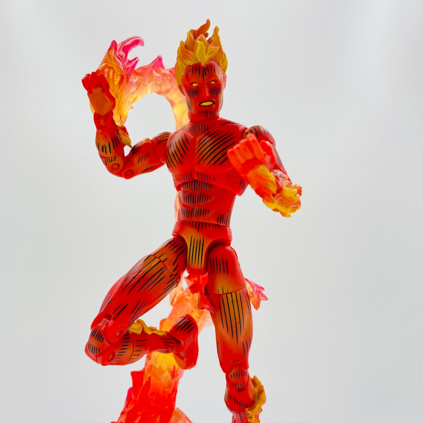 Marvel Legends Series 2 Human Torch loose 6” action figure (2002) Toy Biz