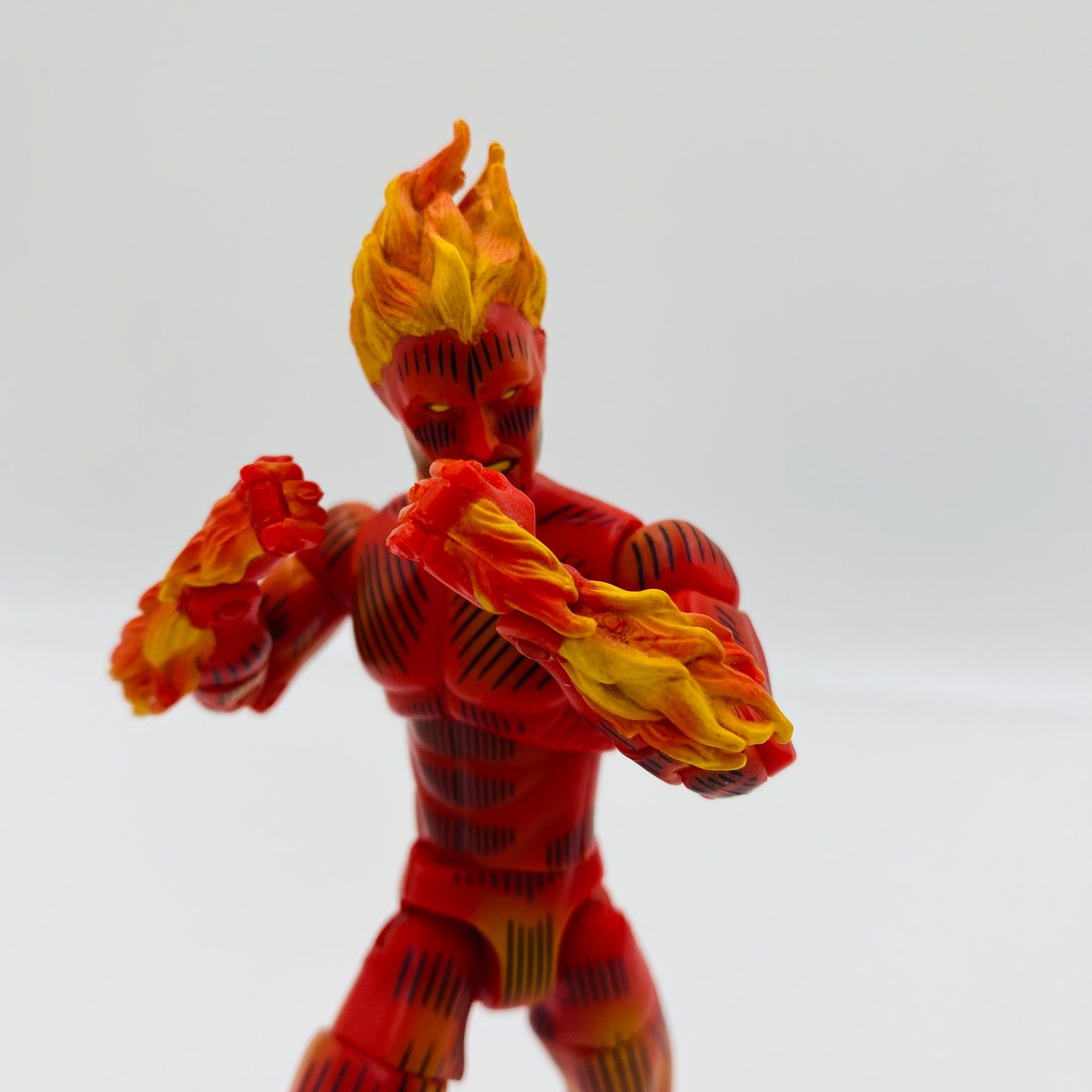 Marvel Legends Series 2 Human Torch loose 6” action figure (2002) Toy Biz