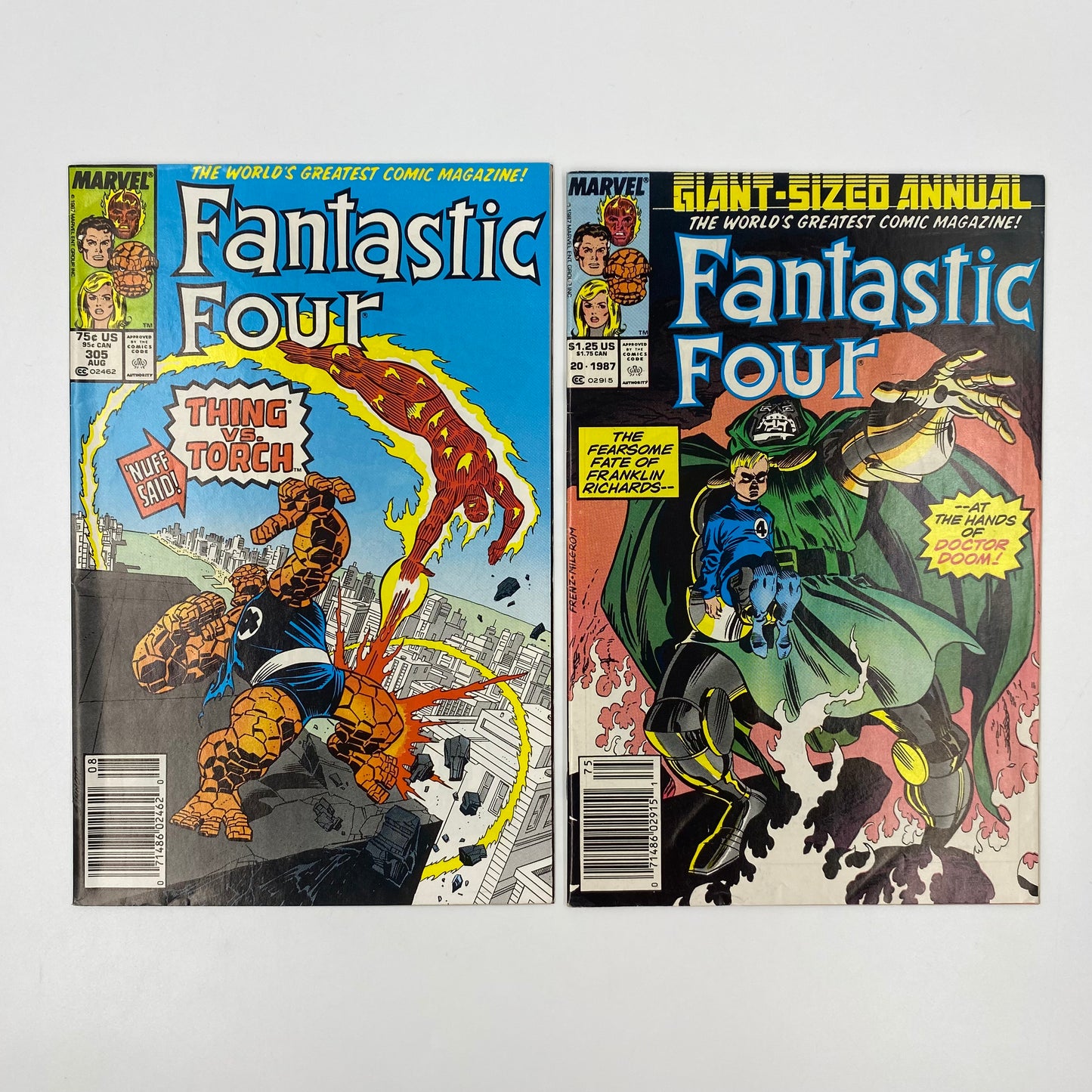 Fantastic Four #305 & Annual #20 (1987) Marvel (VG+)