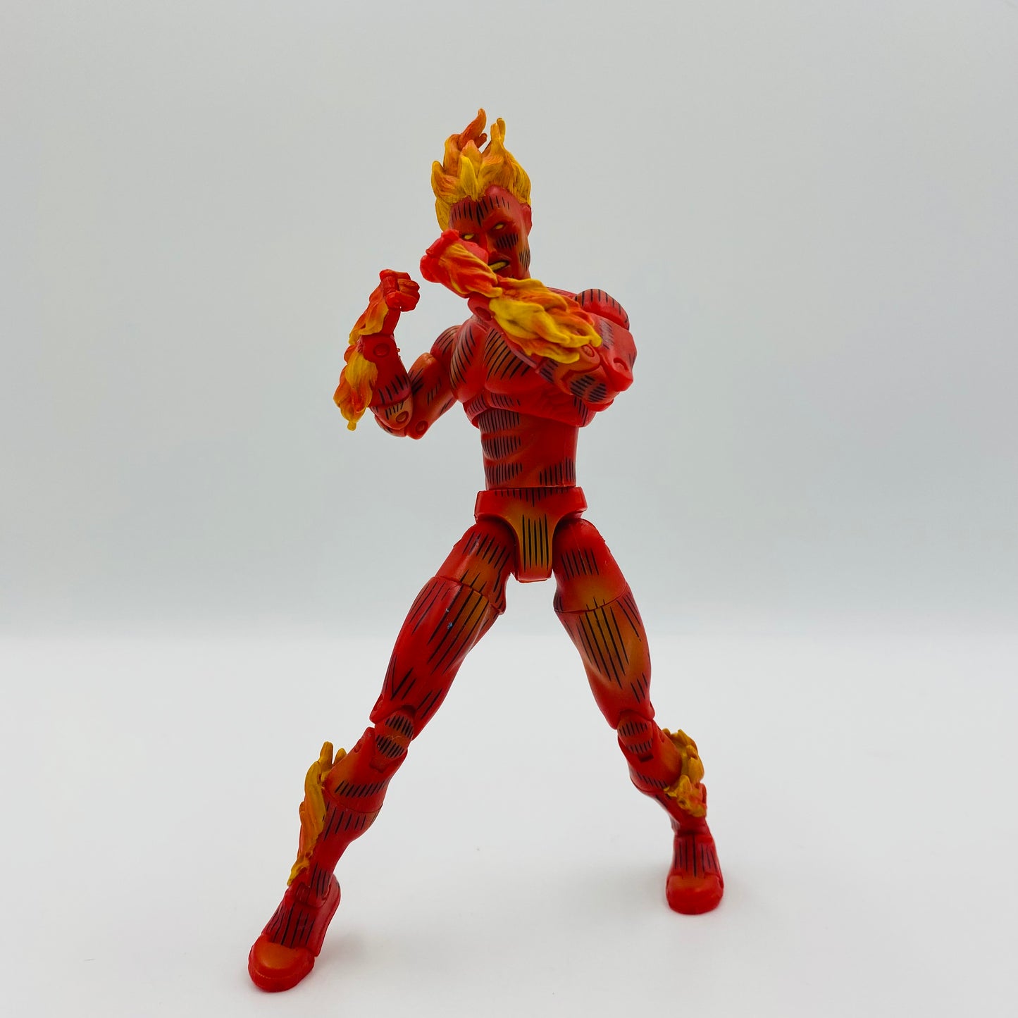 Marvel Legends Series 2 Human Torch loose 6” action figure (2002) Toy Biz