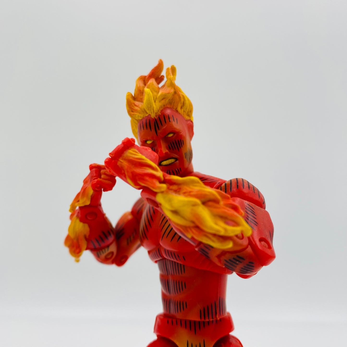 Marvel Legends Series 2 Human Torch loose 6” action figure (2002) Toy Biz