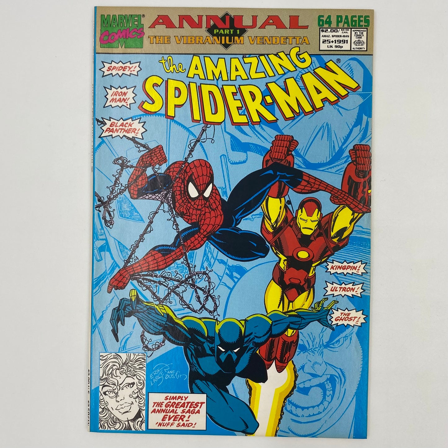 Spider-Man The Vibranium Vendetta: Amazing Spider-Man annual #25, Spectacular Spider-Man annual #11, Web of Spider-Man annual #7 (1991) Marvel