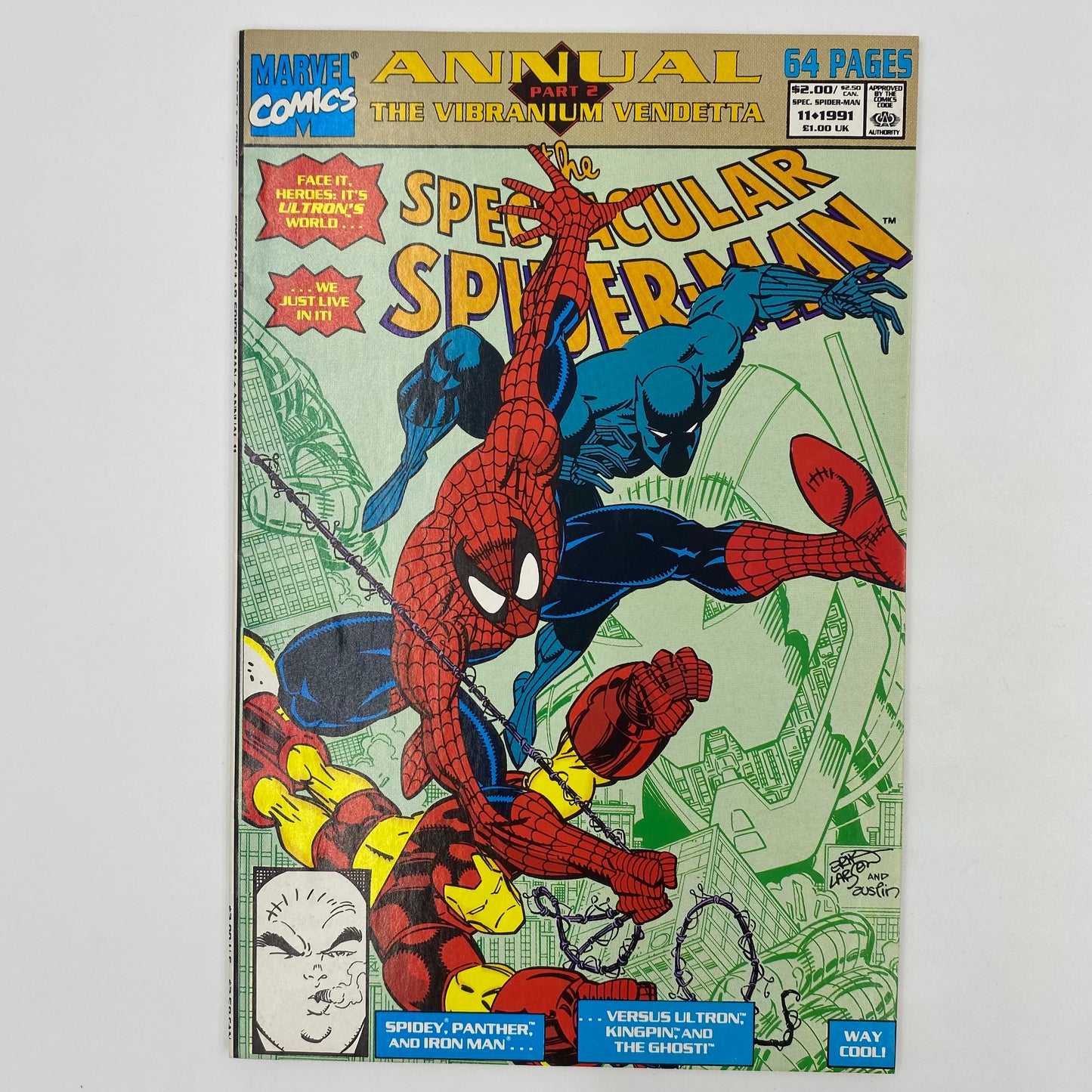 Spider-Man The Vibranium Vendetta: Amazing Spider-Man annual #25, Spectacular Spider-Man annual #11, Web of Spider-Man annual #7 (1991) Marvel