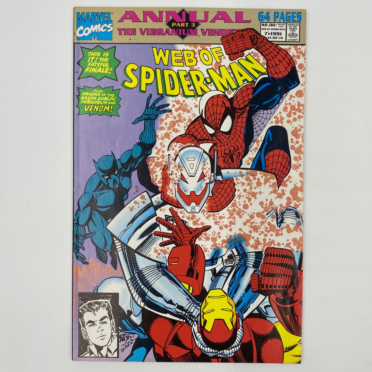 Spider-Man The Vibranium Vendetta: Amazing Spider-Man annual #25, Spectacular Spider-Man annual #11, Web of Spider-Man annual #7 (1991) Marvel