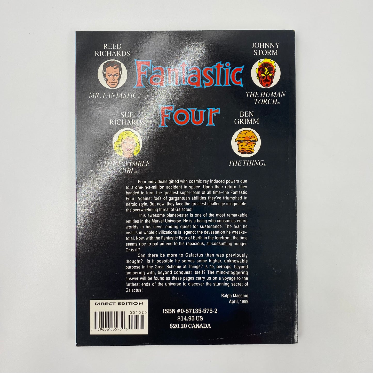 Fantastic Four The Trial of Galactus First Printing TP (1989) Marvel
