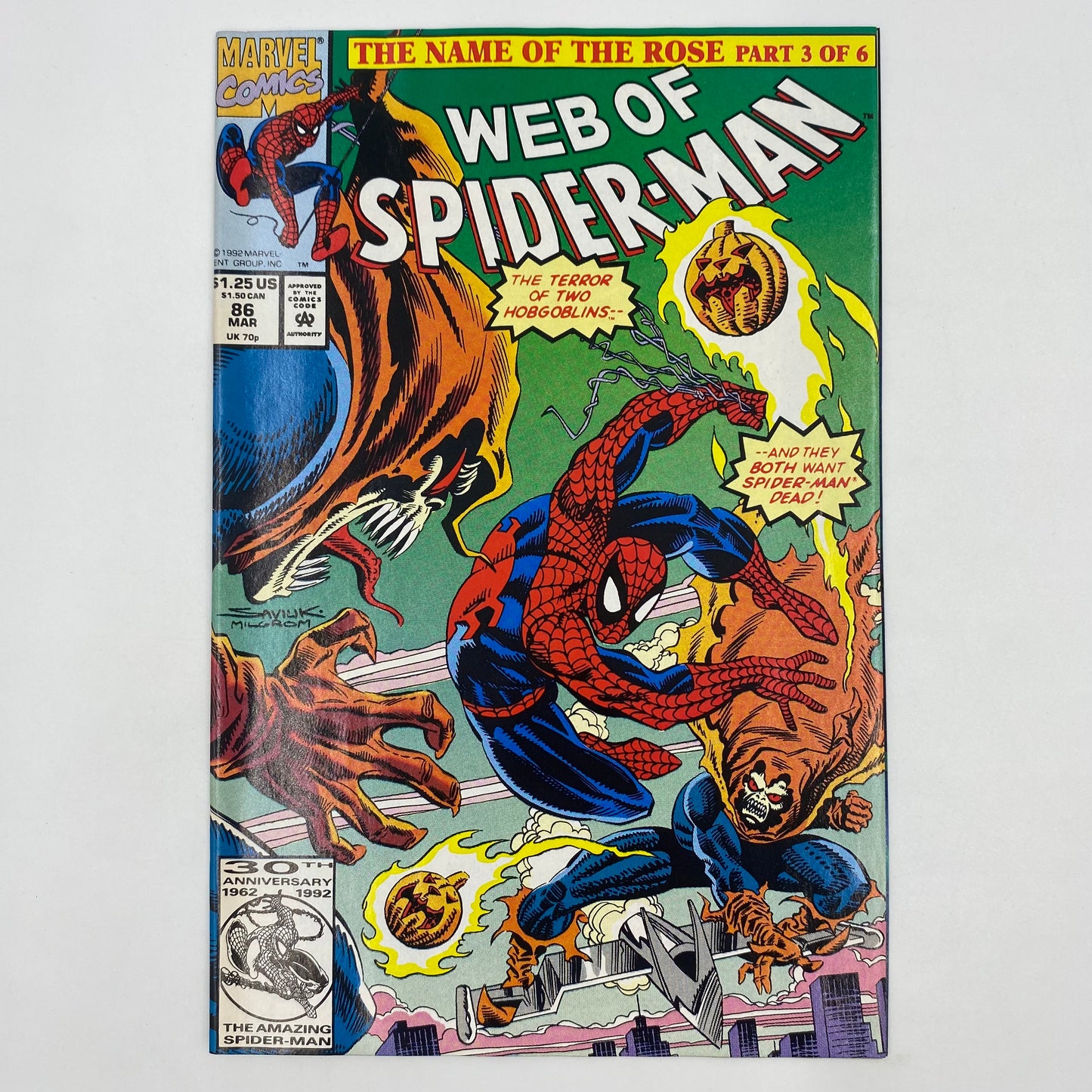 Web of Spider-Man #84-89 “The Name of the Rose” (1991-1992) Marvel