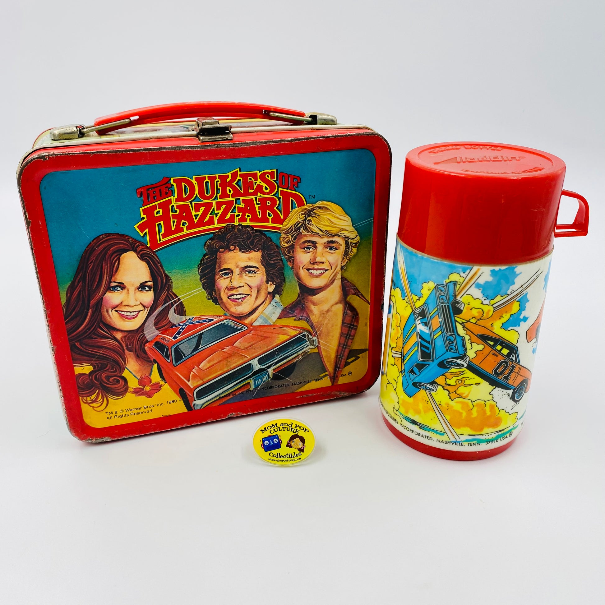The Dukes of Hazzard tin lunch box with thermos (1980) Aladdin