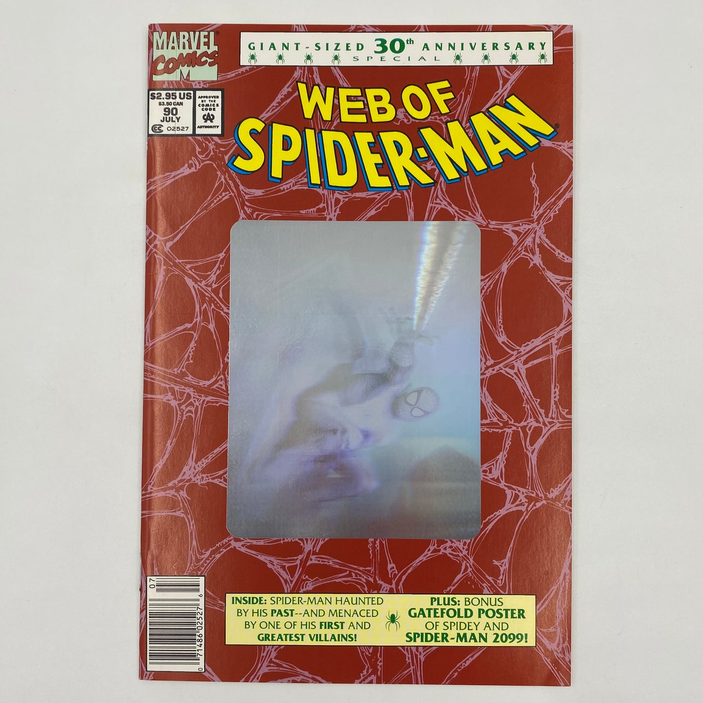 Web of Spider-Man #90 unbagged newsstand edition "Sleight of Mind!” (1992) Marvel (FN)