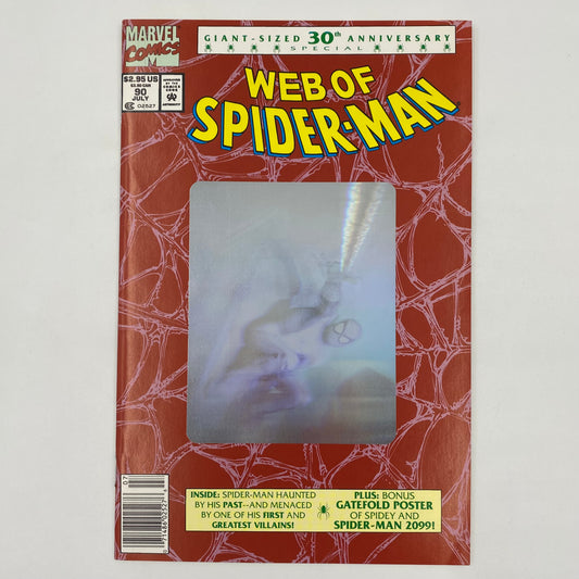 Web of Spider-Man #90 unbagged newsstand edition "Sleight of Mind!” (1992) Marvel (FN)