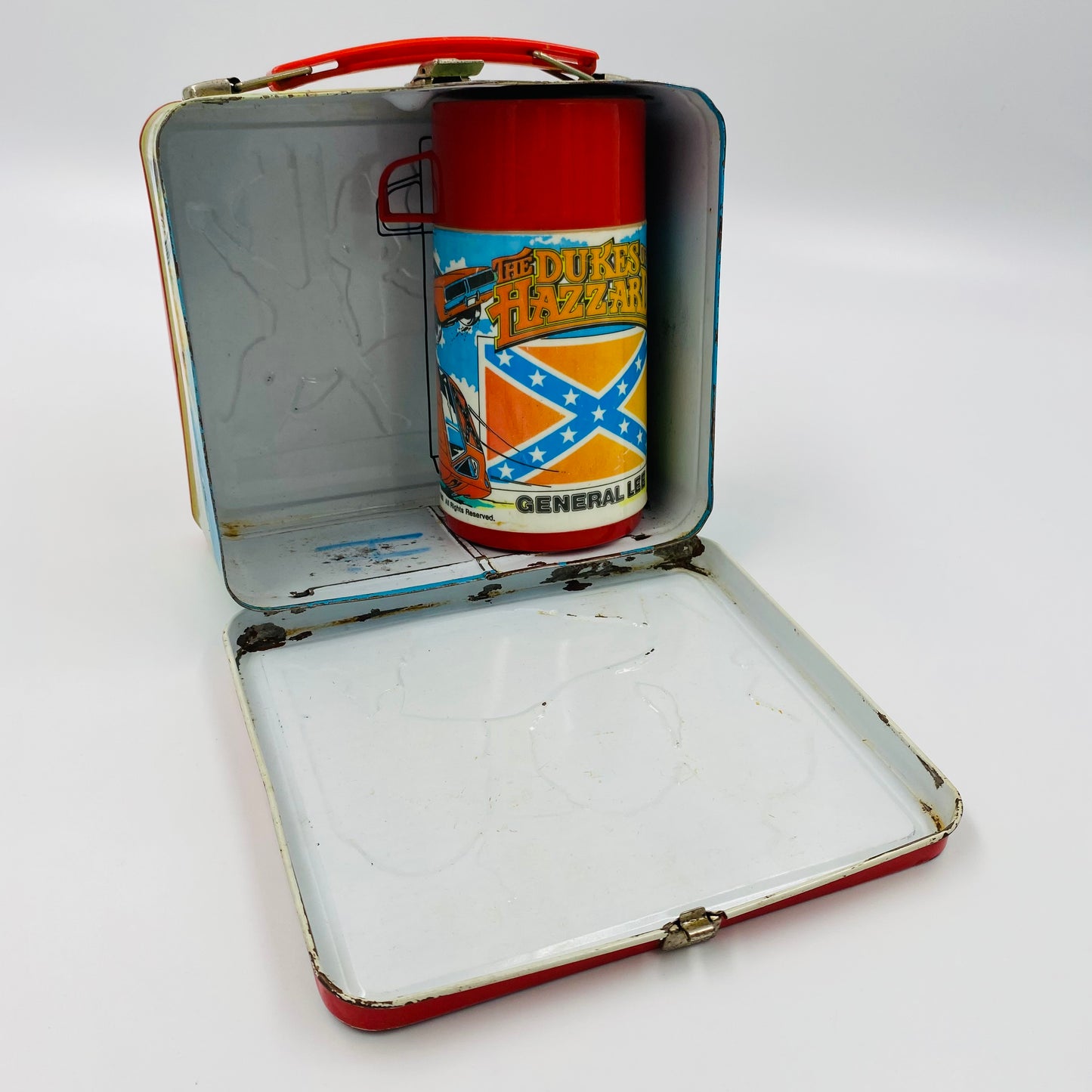 The Dukes of Hazzard tin lunch box with thermos (1980) Aladdin