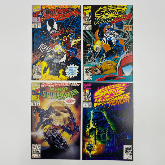 Spider-Man Ghost Rider Spirits of Venom: Web of Spider-Man #95-96 (1992) & Ghost Rider Blaze Spirits of Vengeance #5-6 (1992) Marvel