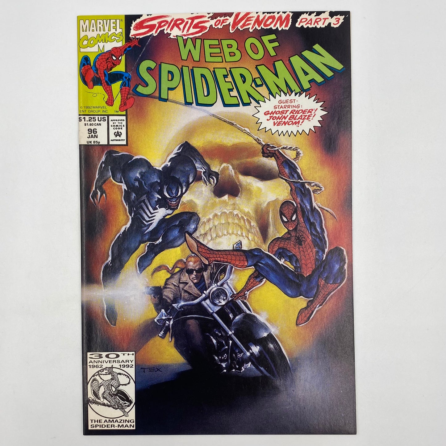 Spider-Man Ghost Rider Spirits of Venom: Web of Spider-Man #95-96 (1992) & Ghost Rider Blaze Spirits of Vengeance #5-6 (1992) Marvel