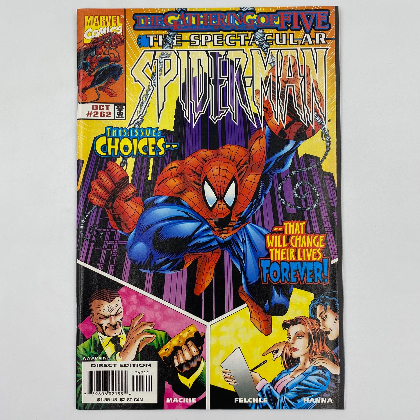 Spider-Man The Gathering of Five: Sensational Spider-Man #32-33, Amazing Spider-Man #440, Peter Parker Spider-Man #96, Spectacular Spider-Man #262 (1998) Marvel