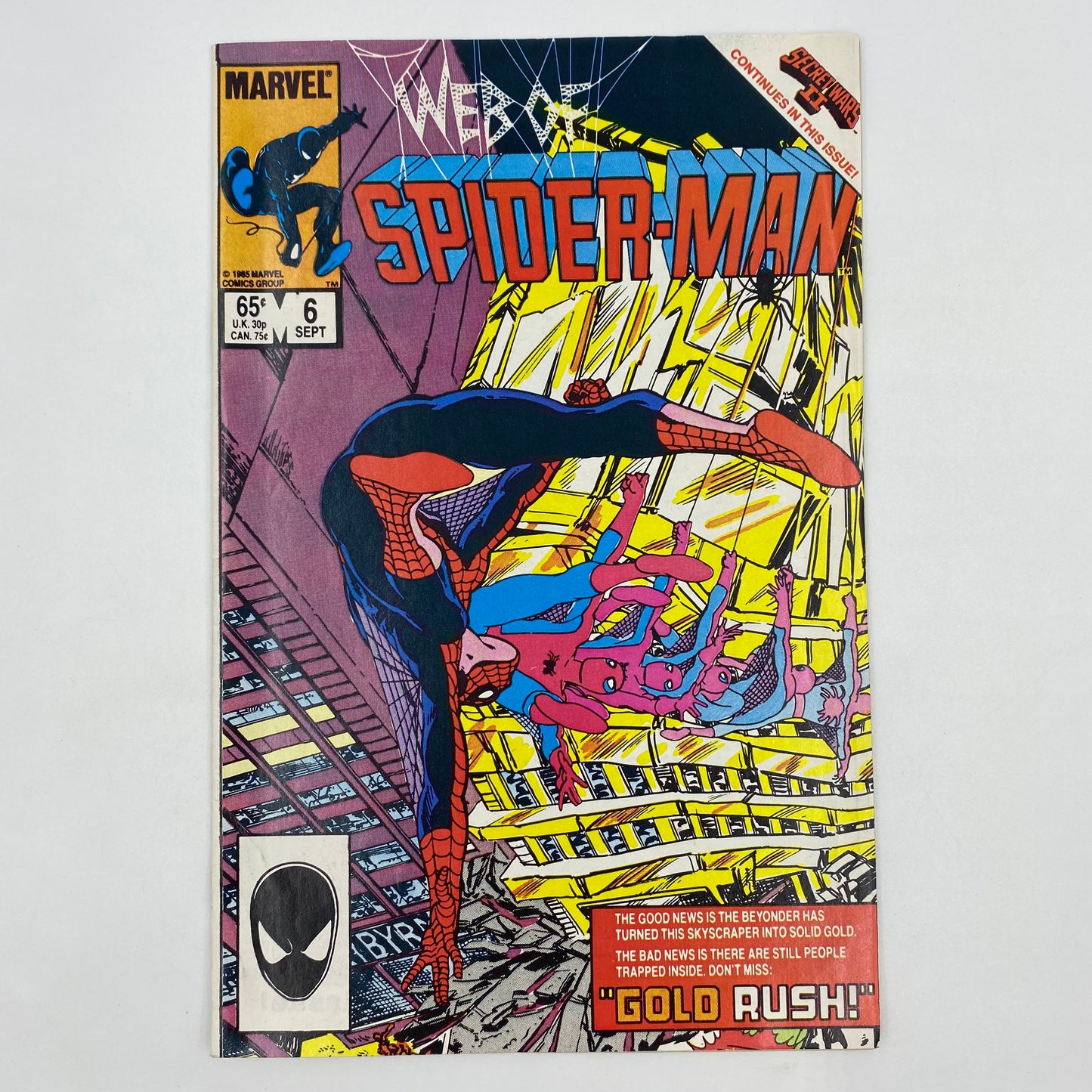 Spider-Man Secret Wars II: Web of Spider-Man #6 & Amazing Spider-Man #268 (1985) Marvel