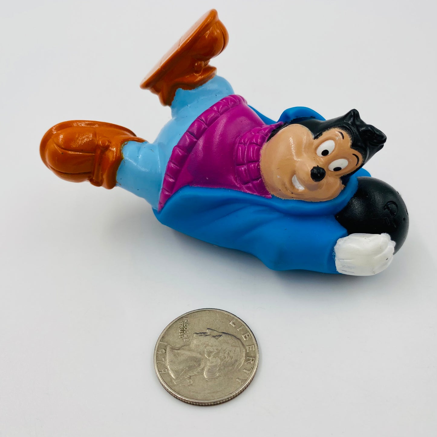 Goof Troop Bowlers PJ Burger King Kids' Meal toy (1992) loose