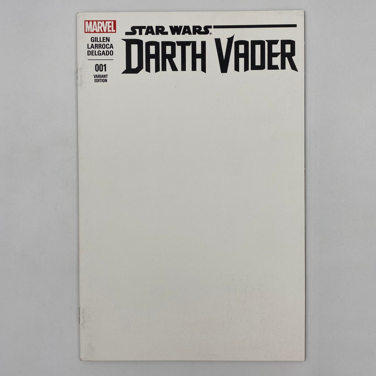 Star Wars Darth Vader #1H blank cover (2015) Marvel