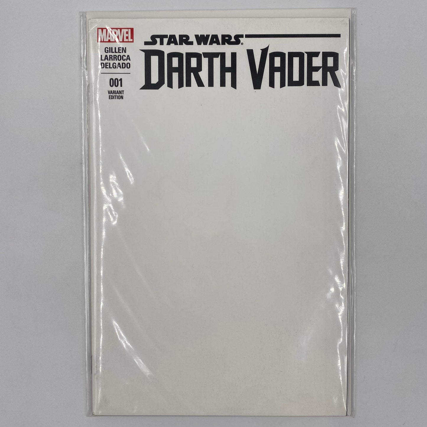 Star Wars Darth Vader #1H blank cover (2015) Marvel