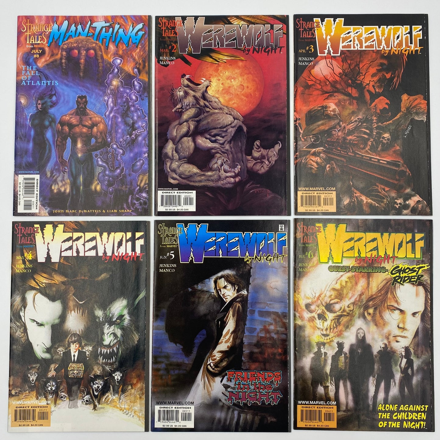 Strange Tales FUN PACK starring Man-Thing & Werewolf by Night: Man-Thing #1-8 (1997-1998), Werewolf by Night #1-6 (1997-1998), Strange Tales #1-2 (1998) Marvel