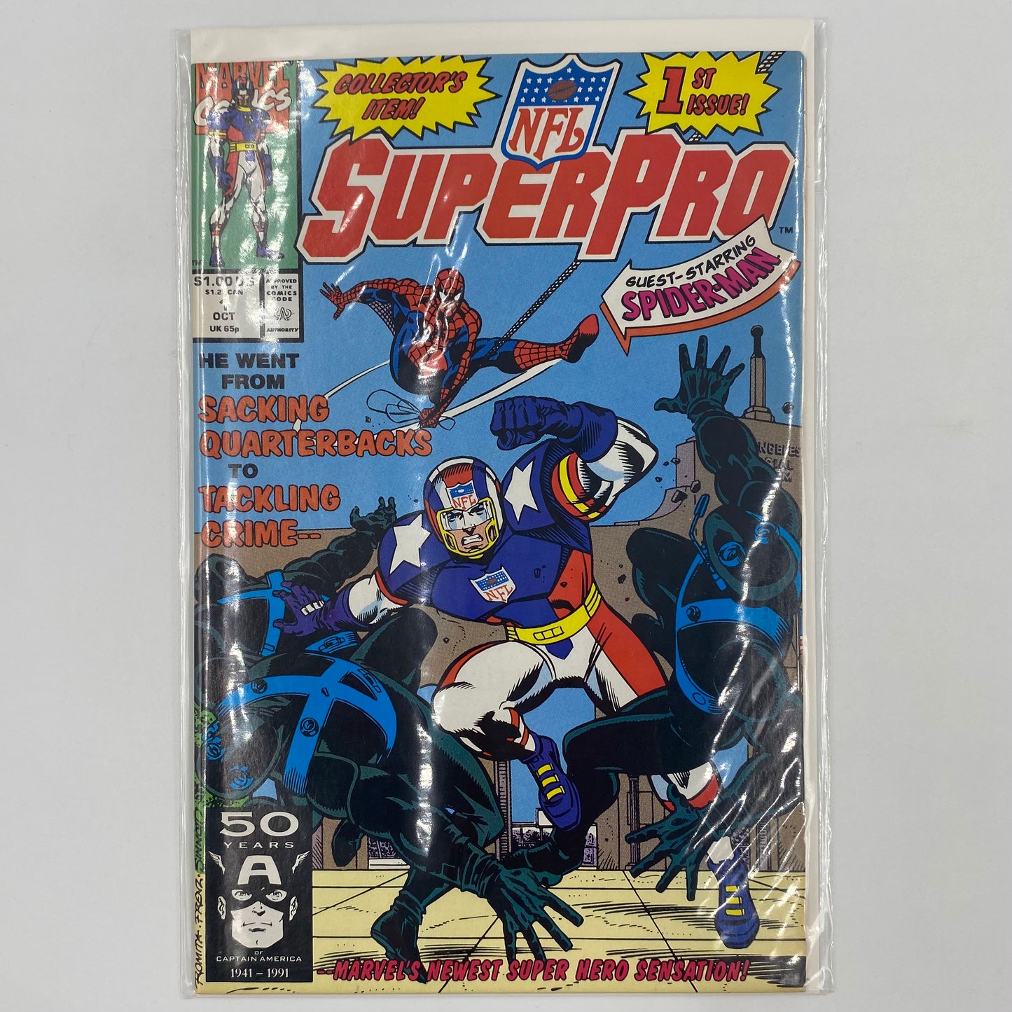 NFL SuperPro #1 "You Bet Your Life,” (1991) Marvel