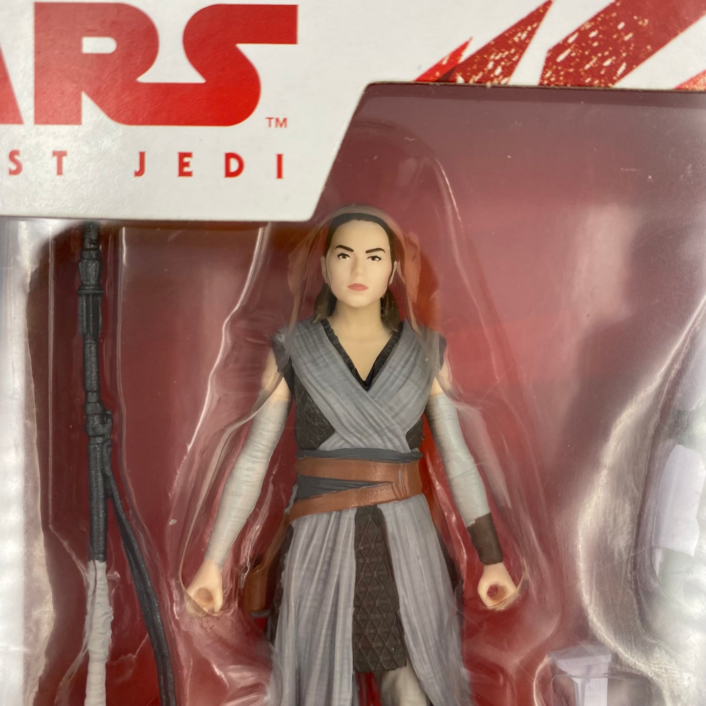 Star Wars The Last Jedi Battle on Crait Rey (Crait Defense), Rose (Crait Defense), First Order Walker Driver & First Order Gunner 3.75” boxed action figures (2018) Hasbro