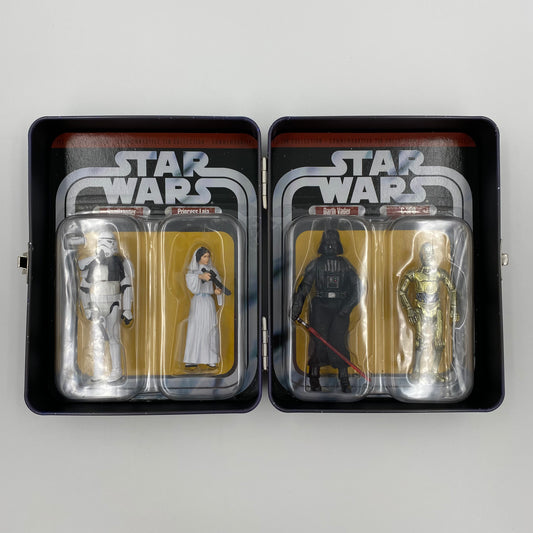 Star Wars A New Hope Episode IV Commemorative Tin Collection carded 3.75” action figures in tin box (2006) Hasbro