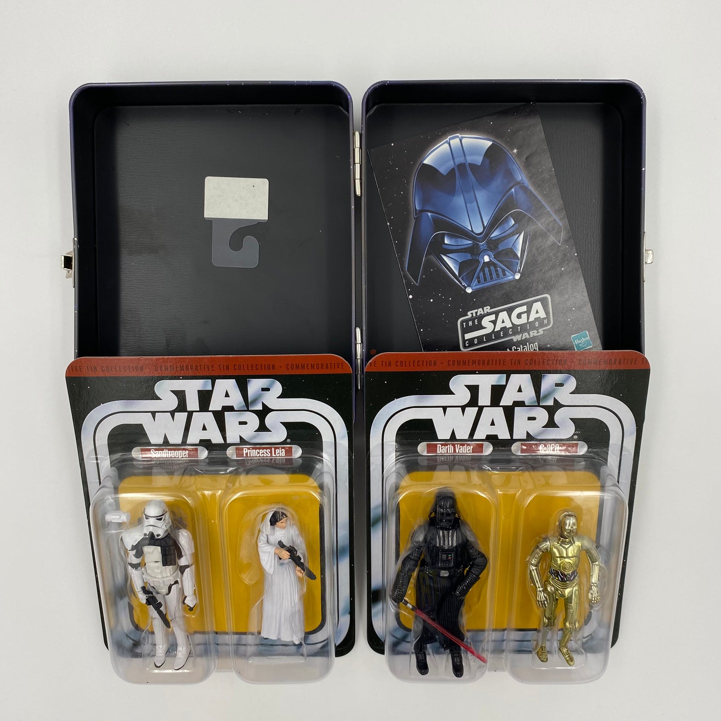 Star Wars A New Hope Episode IV Commemorative Tin Collection carded 3.75” action figures in tin box (2006) Hasbro