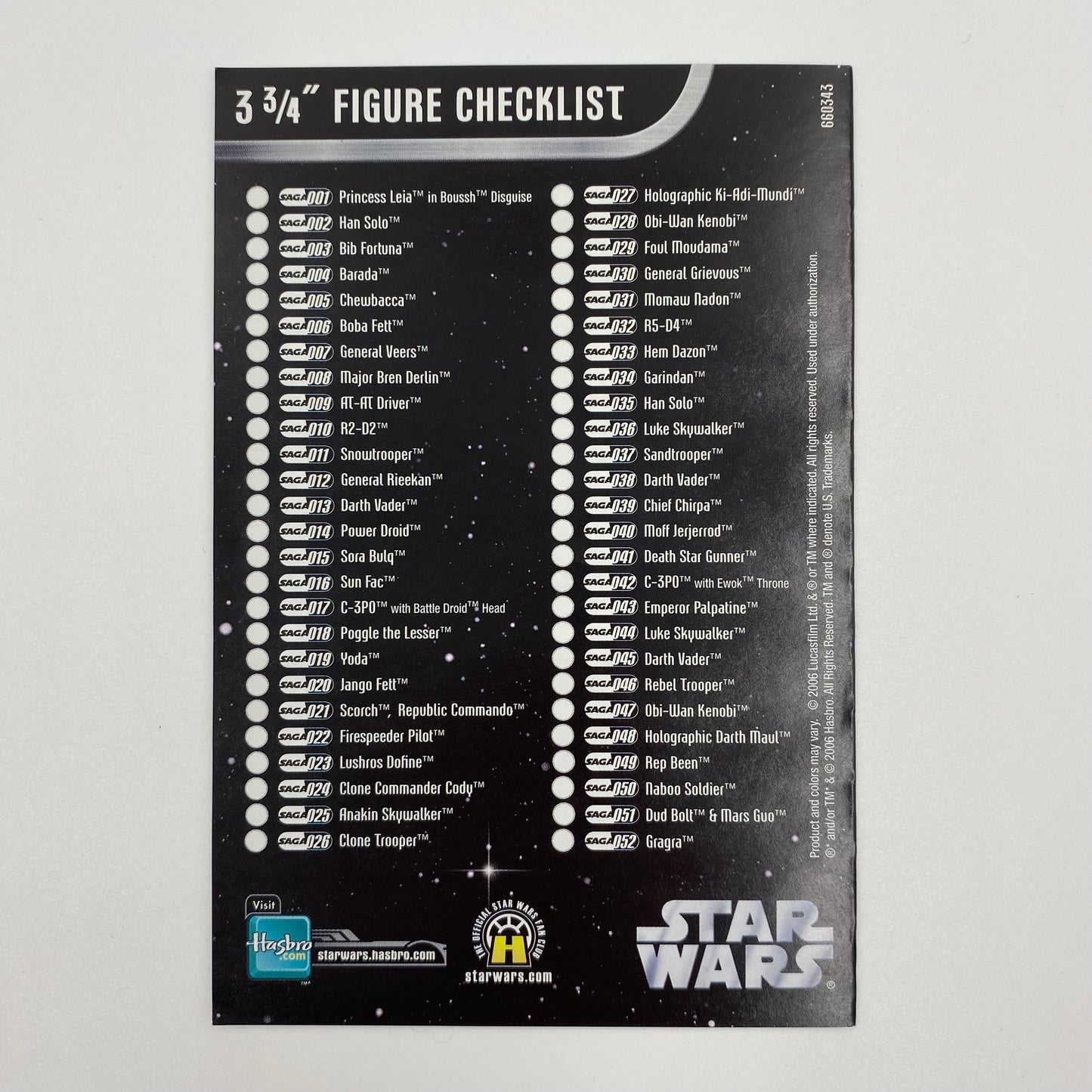 Star Wars A New Hope Episode IV Commemorative Tin Collection carded 3.75” action figures in tin box (2006) Hasbro