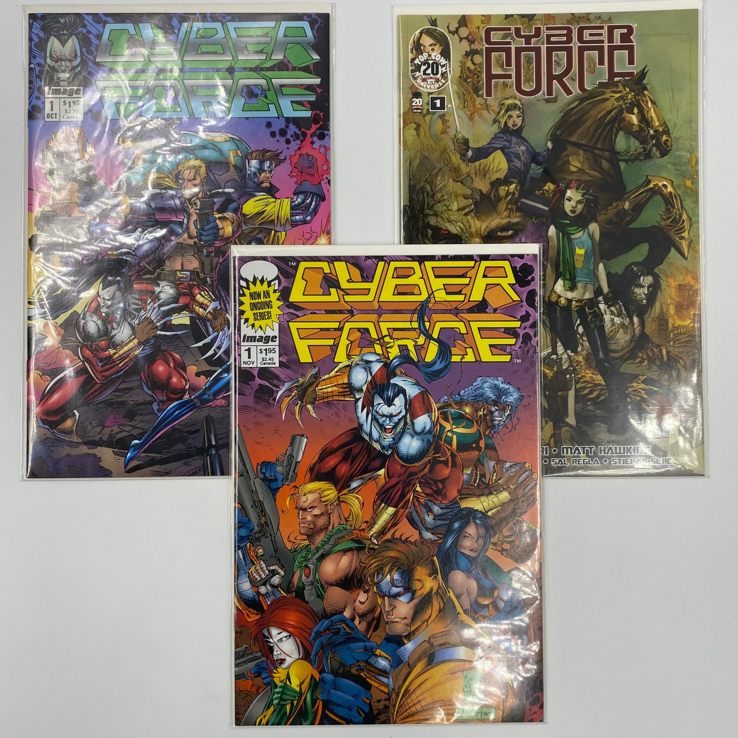 M&PC Comic Book FUN PACK: Marc Silvestri’s Cyberforce #1’s (NM, NM, VF-)