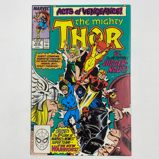 Thor #412 "Introducing the New Warriors,” (1989) Marvel