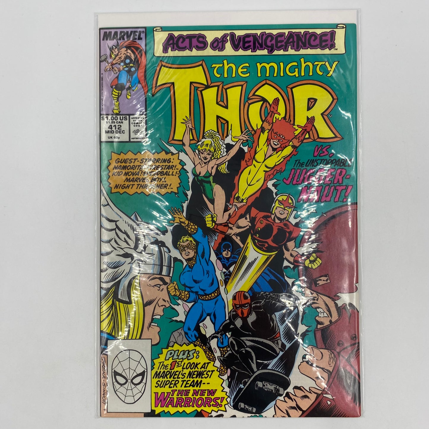 Thor #412 "Introducing the New Warriors,” (1989) Marvel