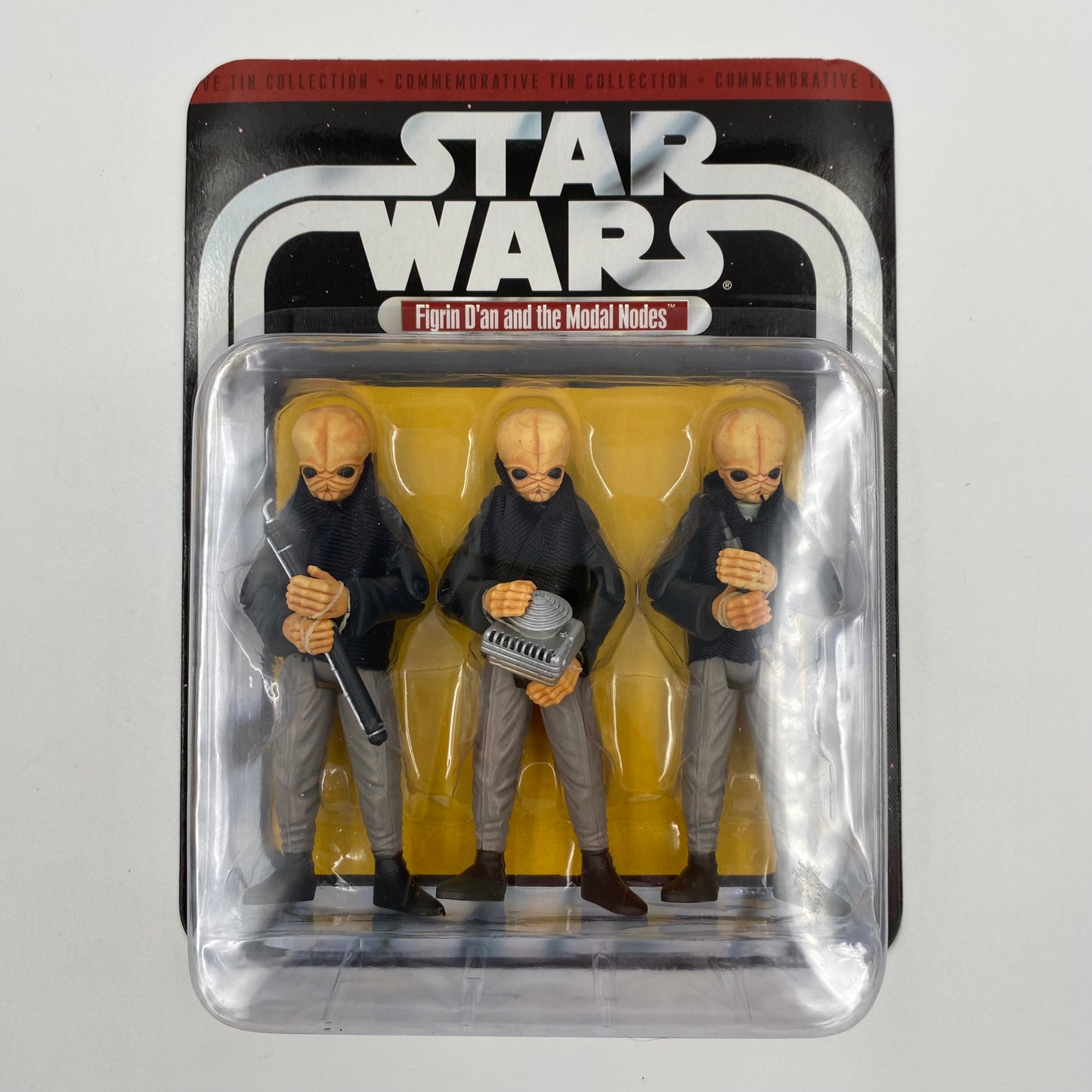 Star Wars A New Hope Episode IV Commemorative Tin Collection The Model Nodes carded 3.75” action figures in tin box (2006) Hasbro